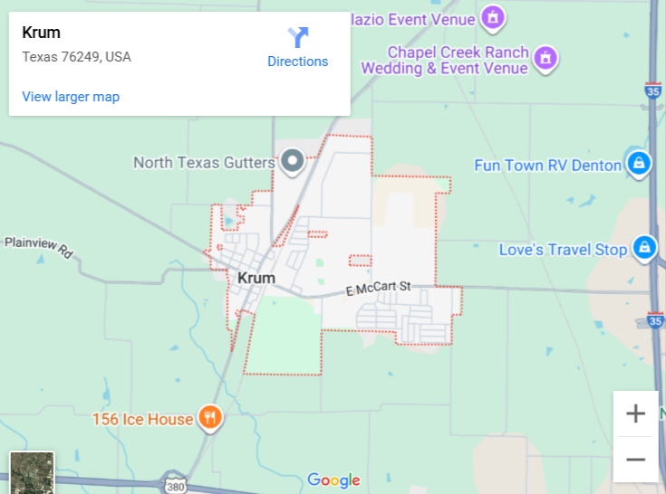 Comfort Conditioning furnace repair service area map – Krum, TX