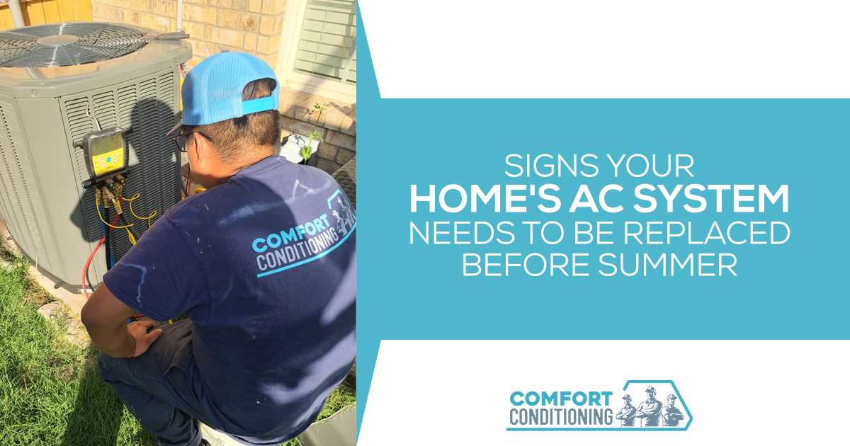 HVAC technician working on an outdoor air conditioning unit that may be showing signs of declining performance.