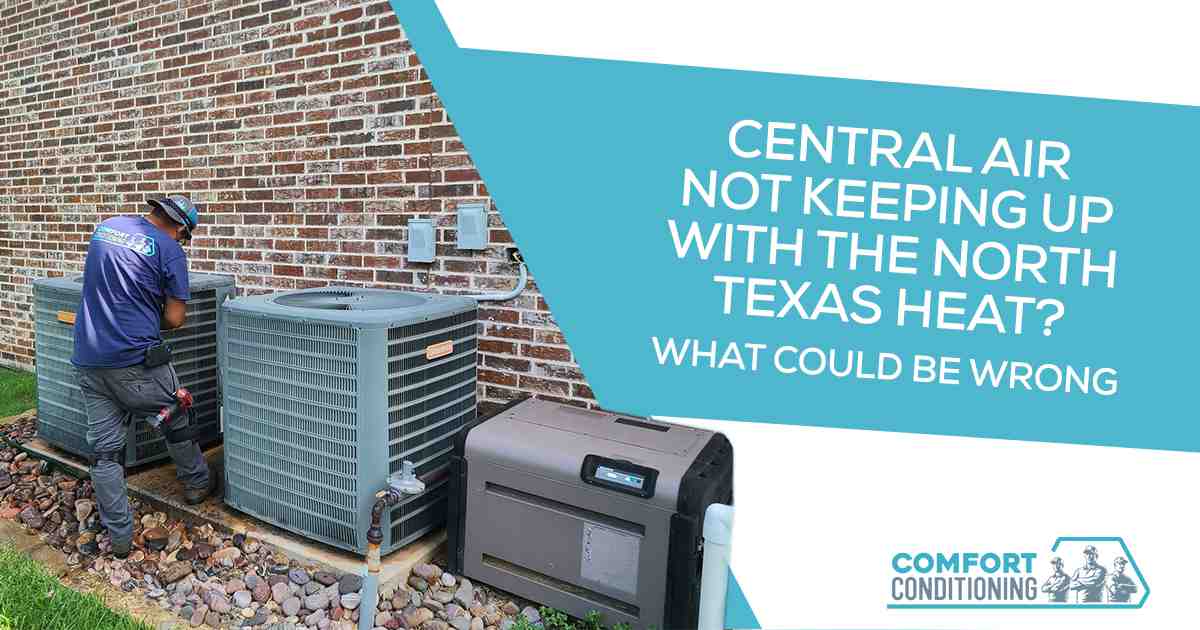 HVAC technician servicing an air conditioning unit that may be experiencing reduced cooling performance.